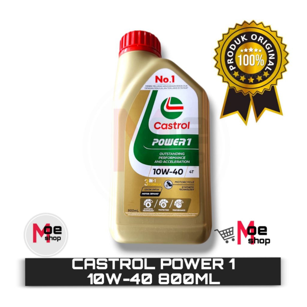 OLI CASTROL ACTIVE ESSENTIAL 20W-40 800ML / CASTROL ACTIV MATIC 10W-30 800ML / CASTROL POWER 1 10W-4