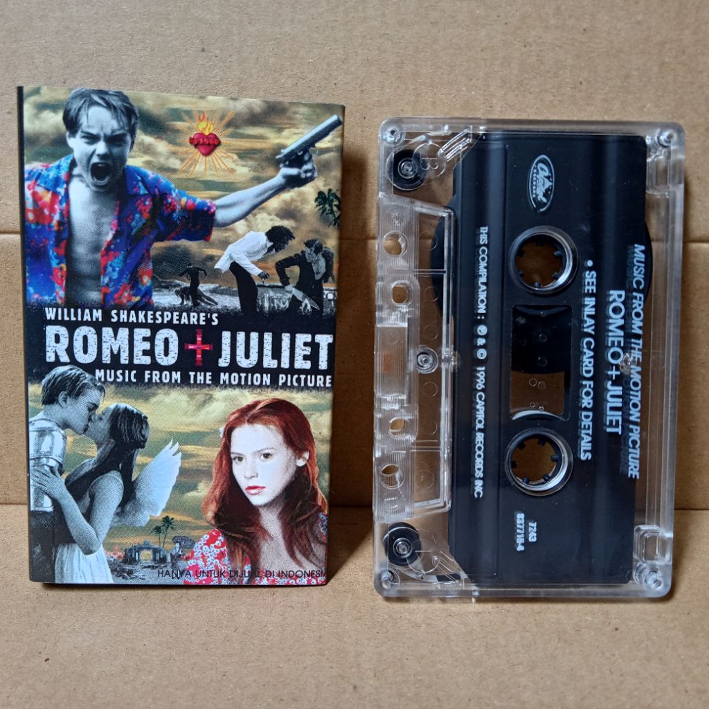 Kaset Pita Romeo + Juliet (Music From The Motion Picture) - TheCardigans TheWannadies Radiohead