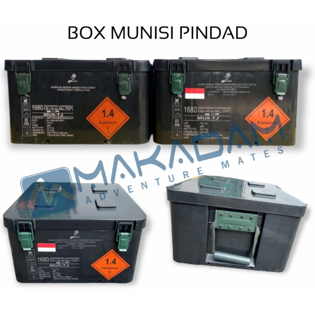 box kotak penyimpanan tool box pindad original