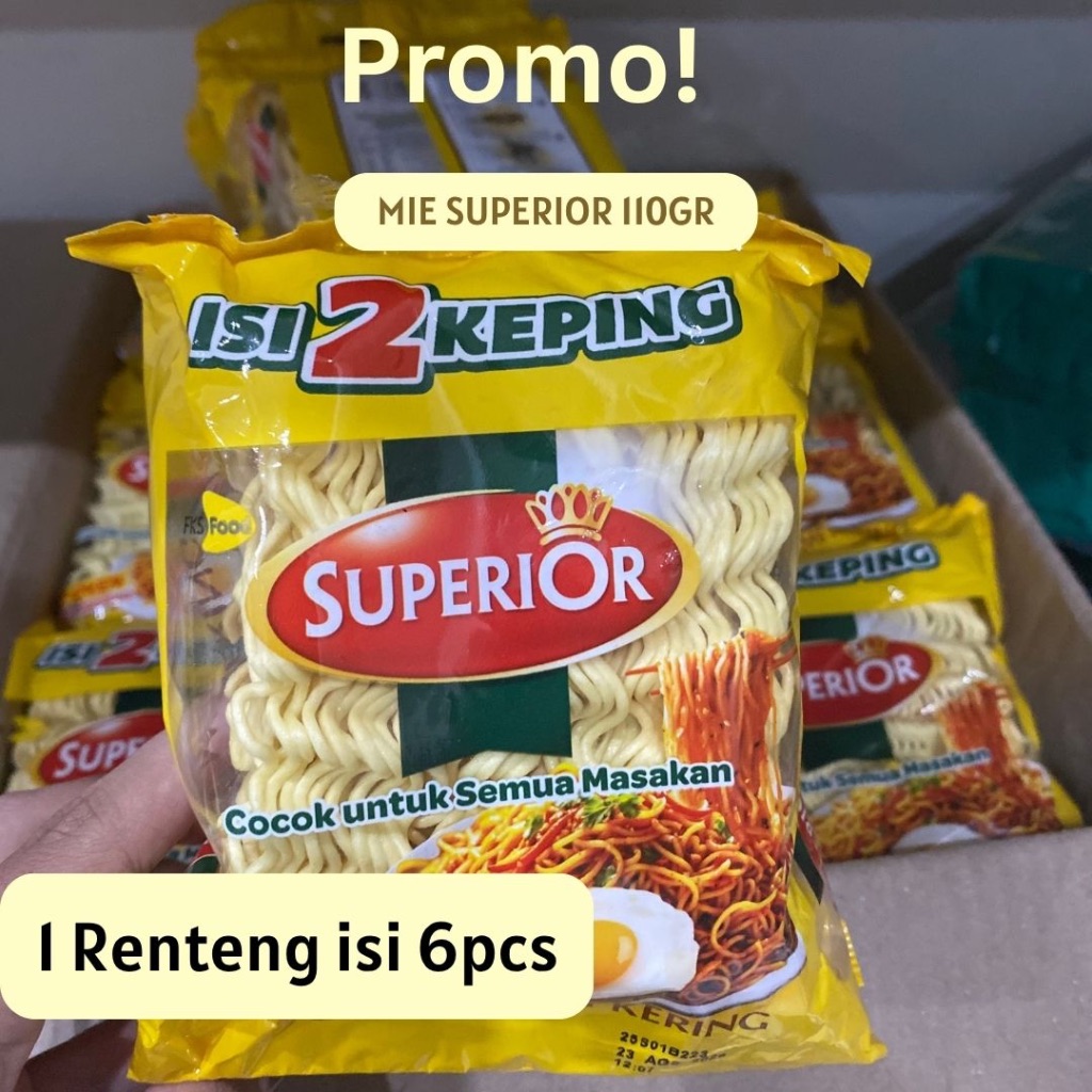 (Dapat 6Pcs) mie superior isi 2 keping 110gr PROMOMURAH