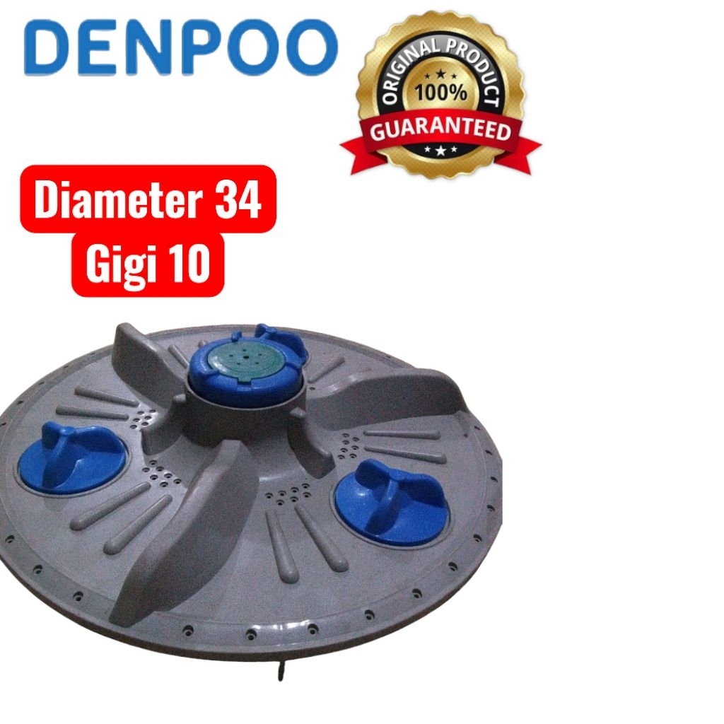 DENPOO DW-898 W PULSATOR MESIN CUCI DENPOO DW989 8 KG