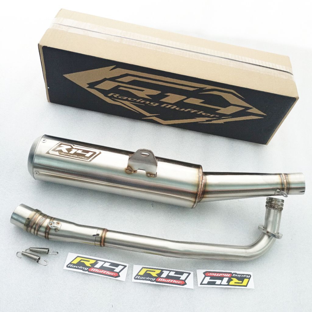 ORIGINAL KNALPOT STANDAR RACING BOBOK R14 ORIGINAL 100% PNP MOTOR YAMAHA ,JUPITER Z,JUPITER ROBOT,JU