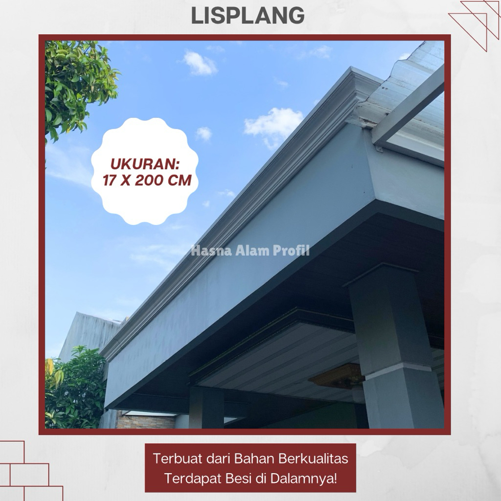 Lisplang Beton 17 x 200 cm – Lis Profil Rumah, Lis Profil Beton, Dekorasi Bangunan