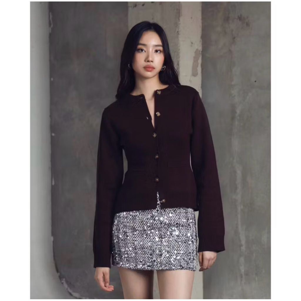 Anain Arrow Cardigan Brown (Preloved)