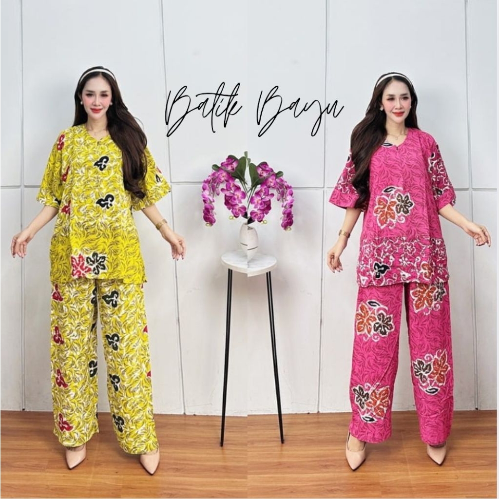 SETELAN CP SUNAN JUMBO LD120 /BATIK PEKALONGAN/ETELAN CELANA PANJANG WANITA /BUSUI