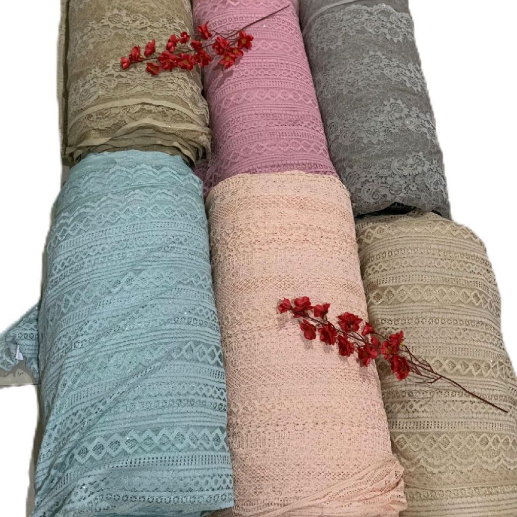 {PER 1/2 METER} KAIN BRUKAT/BROKAT/LACE MALIKA