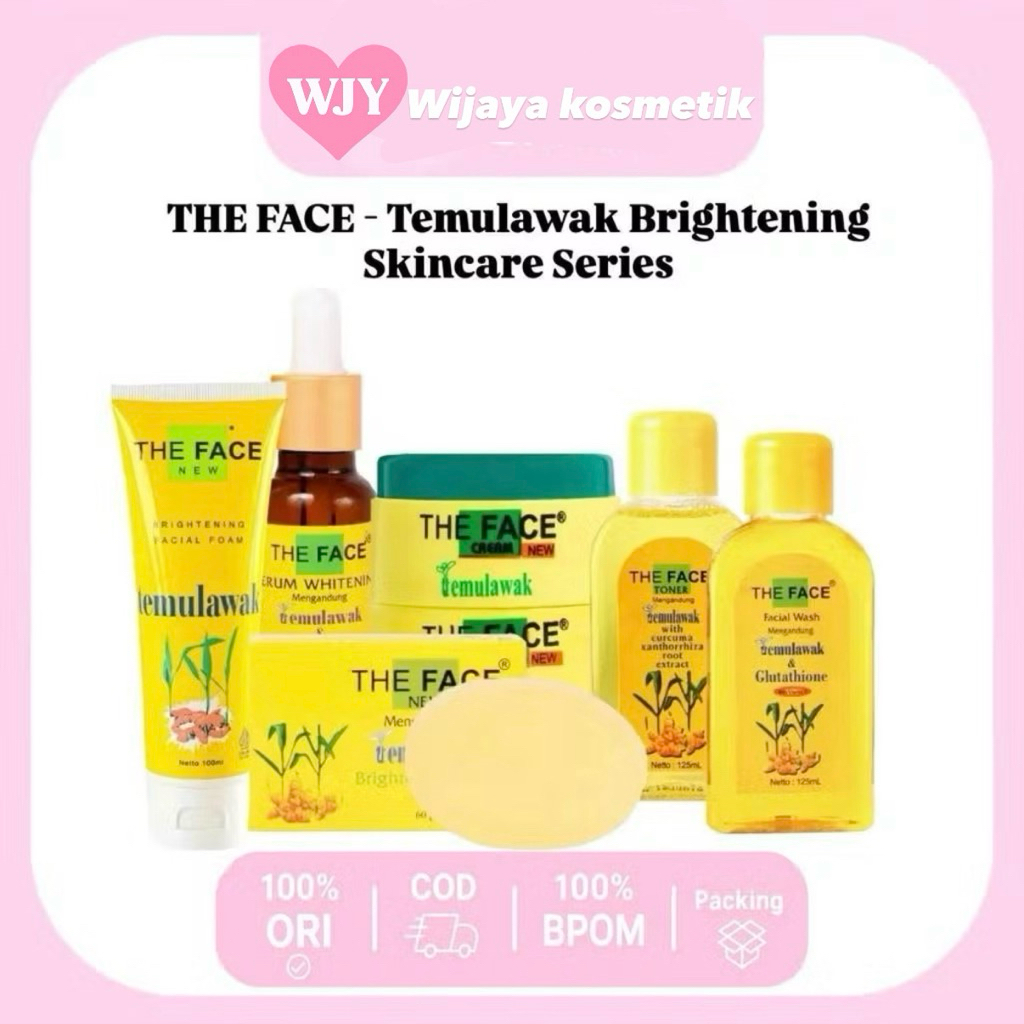 THE FACE - TEMULAWAK BRIGHTENING SERIES - Skincare Toner | Facial Foam | Facial Wash | Serum | Day &