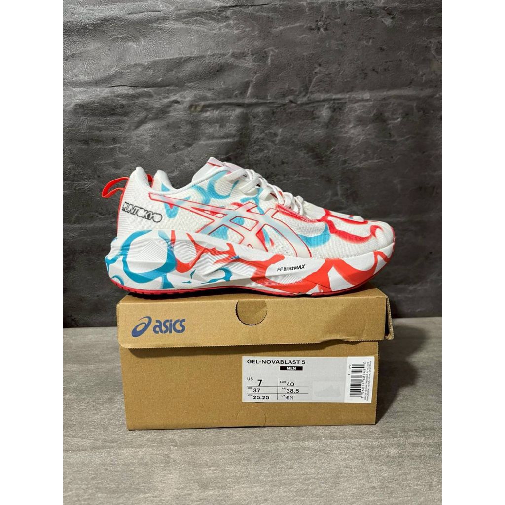 Asics Novablast 5 Tokyo White Aquarium