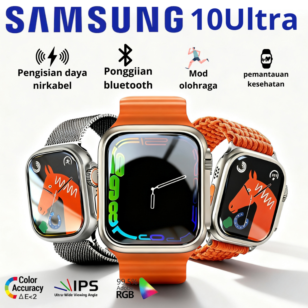 [2025new]100% Original Samsung Smartwatch ULTRA 10 PRO Smartwatch Pria Wanita-Bluetooth calling Cari