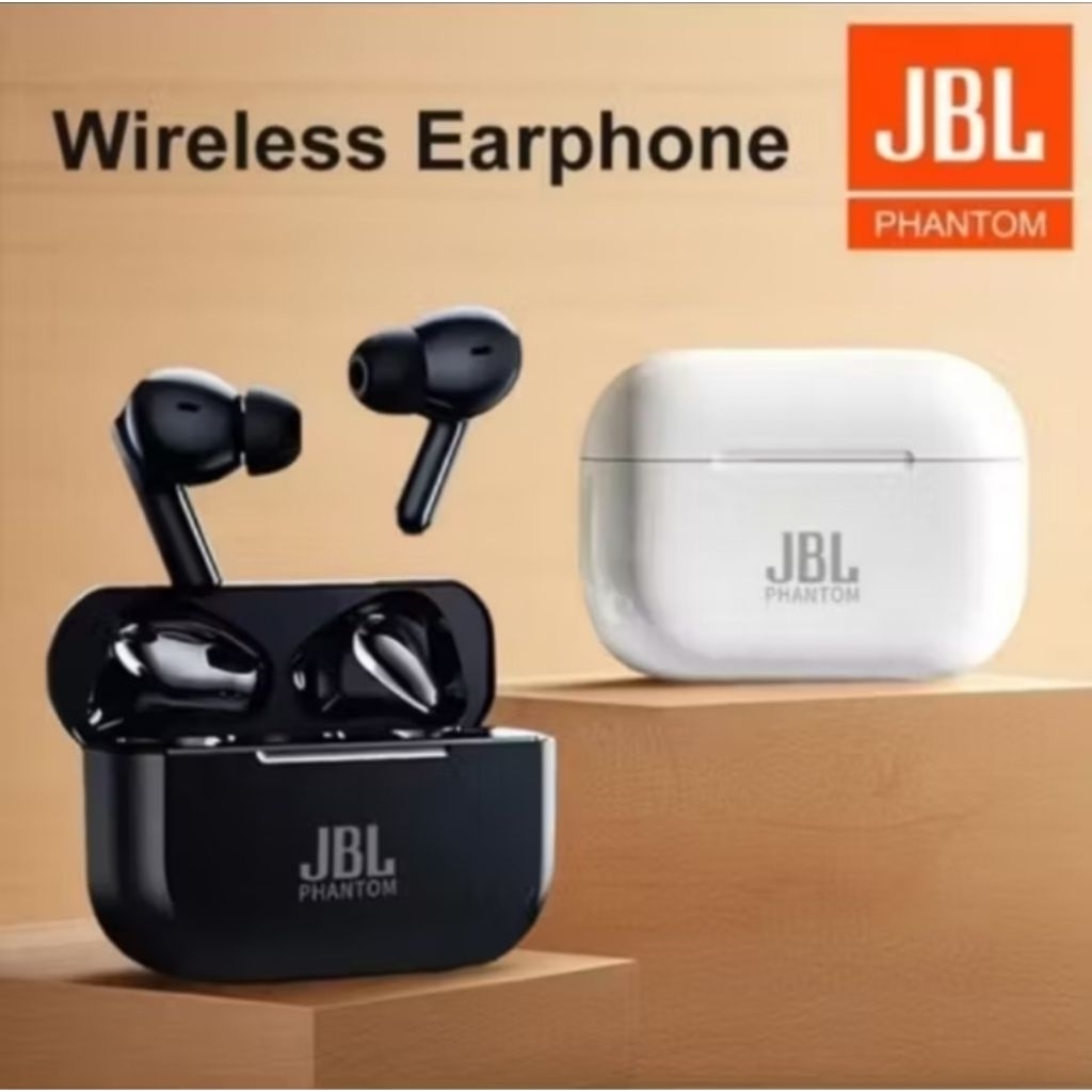 JBL Phantom Earbuds Wireless TWS | Bluetooth Integrated Built In Noise | Earphone Super Bazz