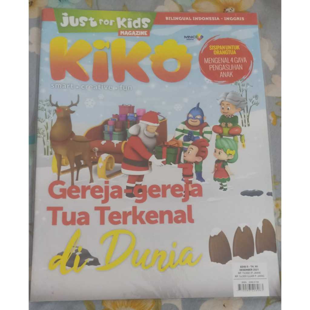 Kiko Just For Kids Magazine Majalah Anak Bilingual Indonesia Inggris - 2021 Desember - Edisi 8