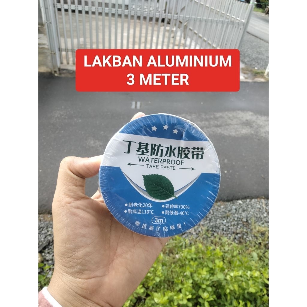 LAKBAN ALUMUNIUM FOIL UNTUK TAMBAL EMBER BOCOR , SENG, PANCI WATERPROFF