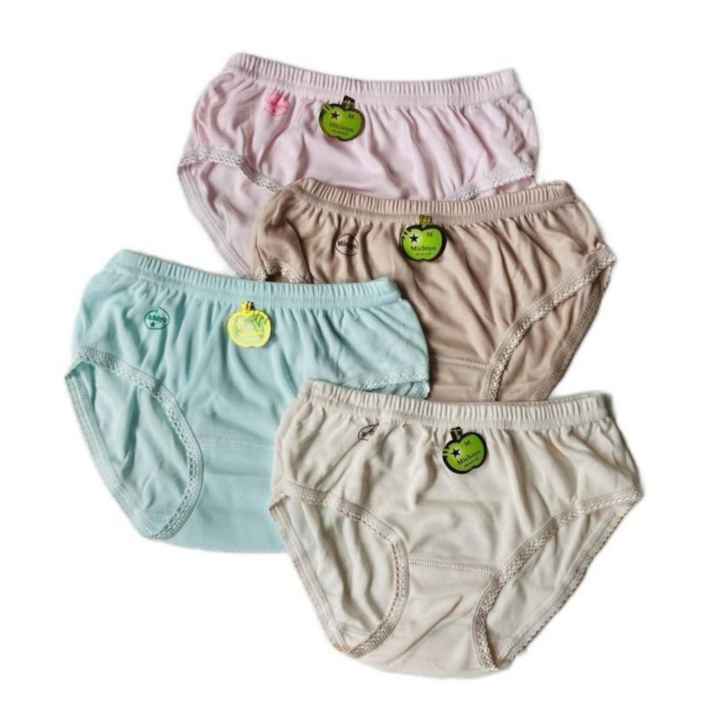 6 pcs celana dalam wanita michiyo