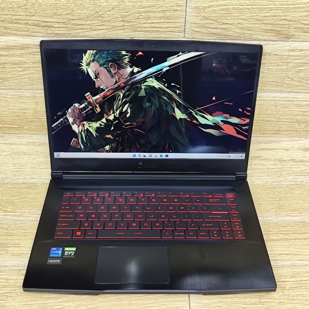 Laptop 2nd MSI GF63 Thin 11UC Core i7-11800H RAM 8GB SSD 512GB RTX 3050