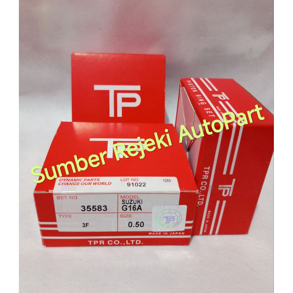 RING PISTON SET RING SEHER SUZUKI FUTURA 1.3 TP JAPAN