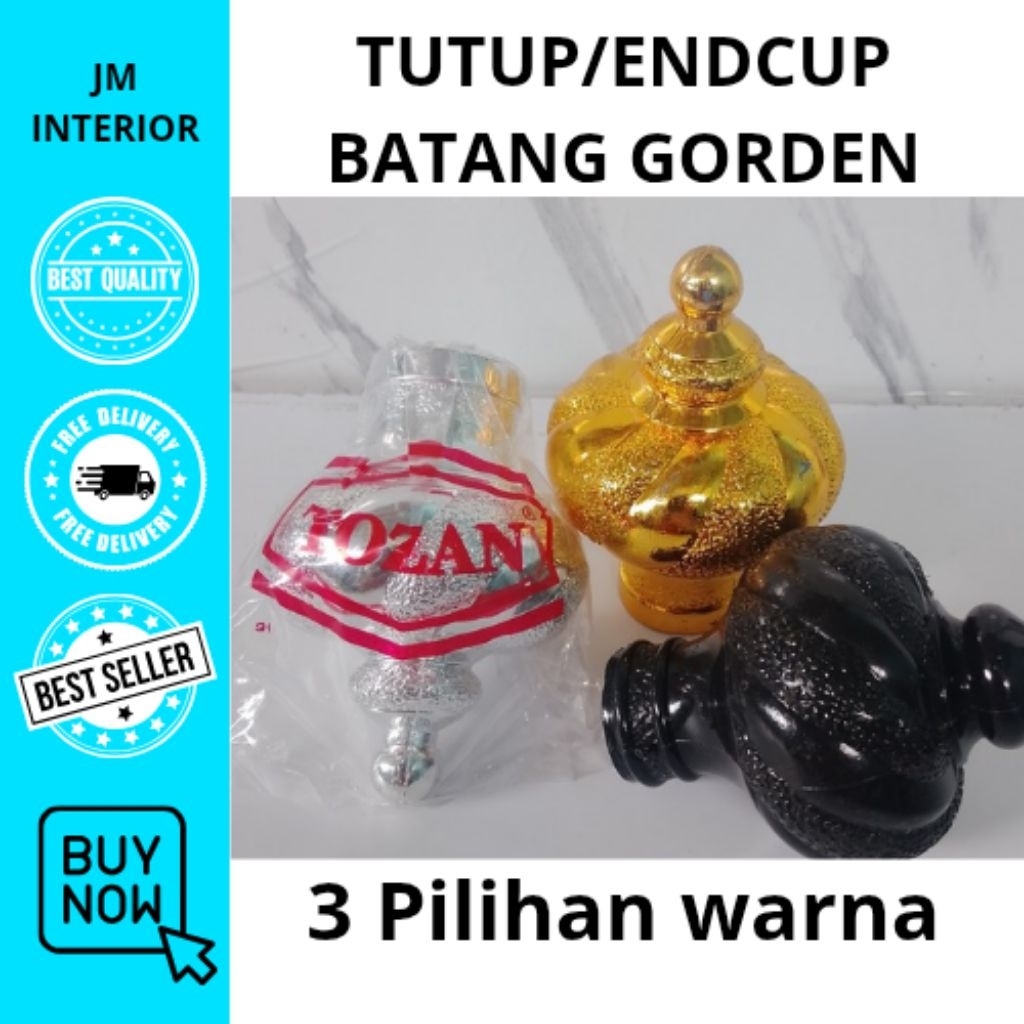 Tutup/Endcup Batang Gorden Standar 1pcs