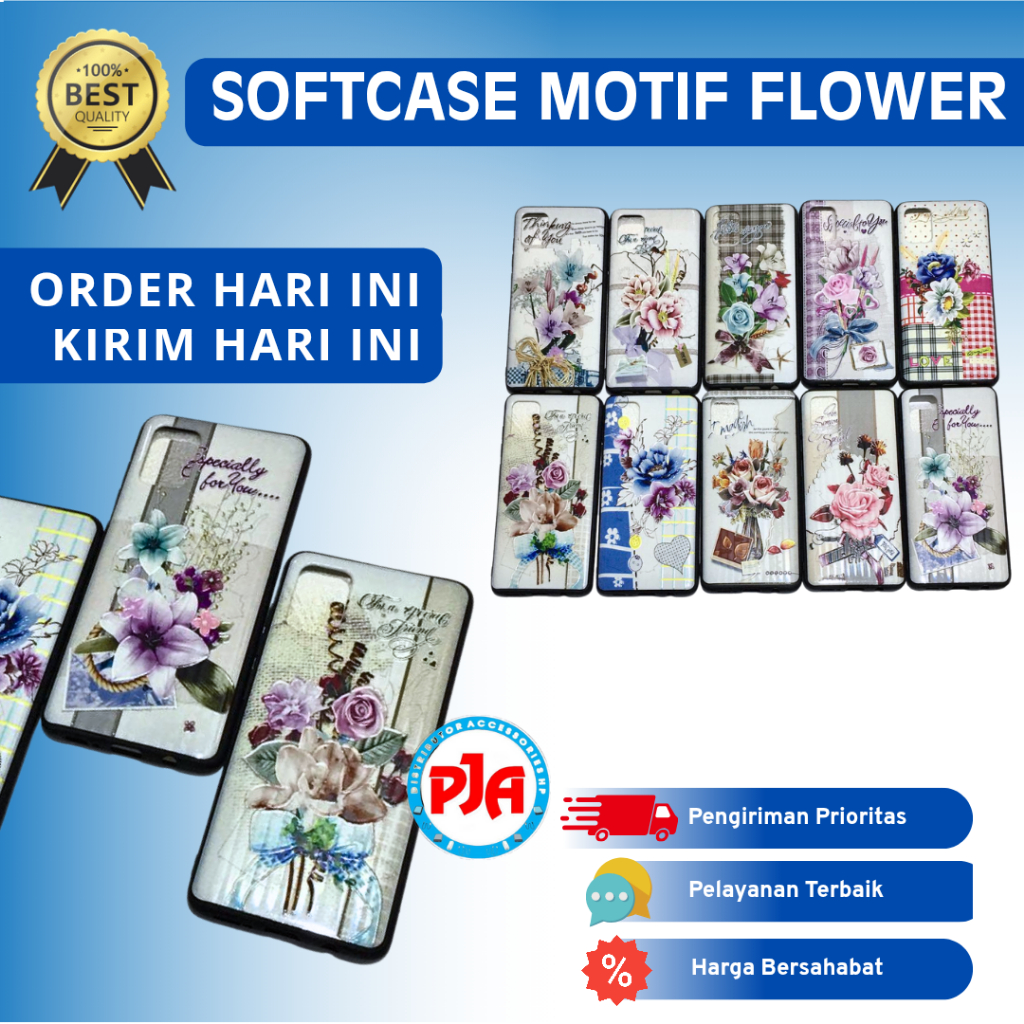 Softcase Casing Motif Flower Vivo V20 V20 Se Y19 V19