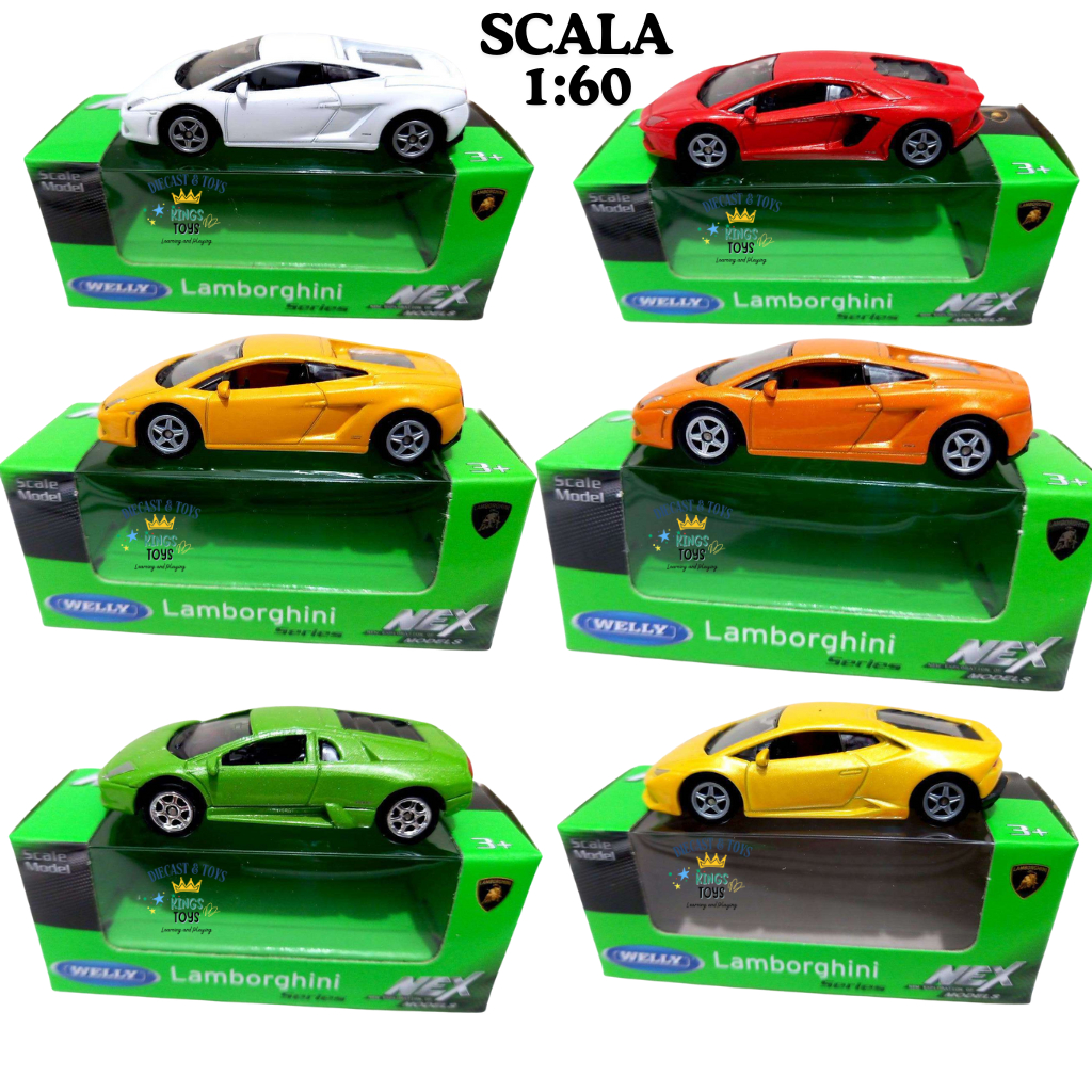 Diecast Nex welly Lamborghini Series Huracan gallardo aventador scala 1:60