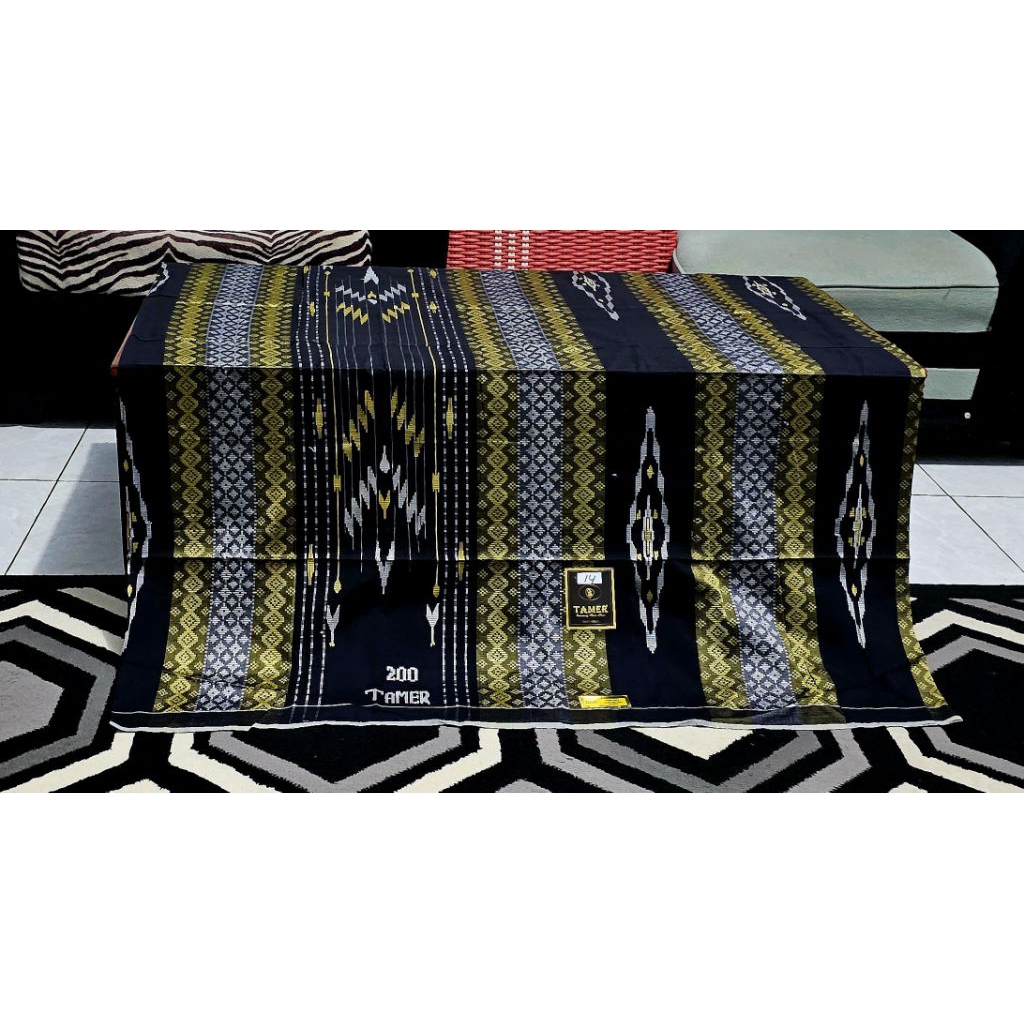 Sarung Tenun Tamer 420 sfs sgc sutra original songket