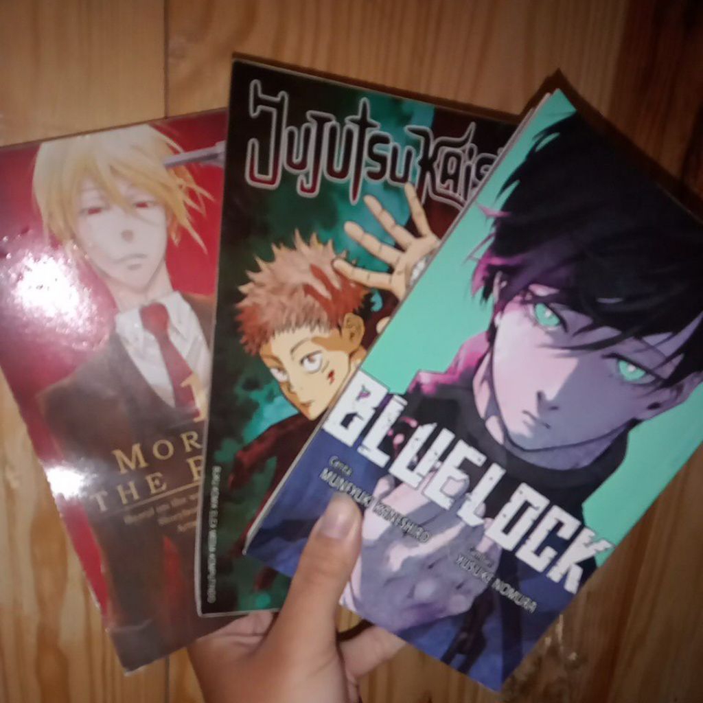 PRELOVED MANGA KOMIK JEPANG JUJUTSU KAISEN JJK MTP MORIARTY THE PATRIOT BLUE LOCK BL AT NIGHT I MOVE