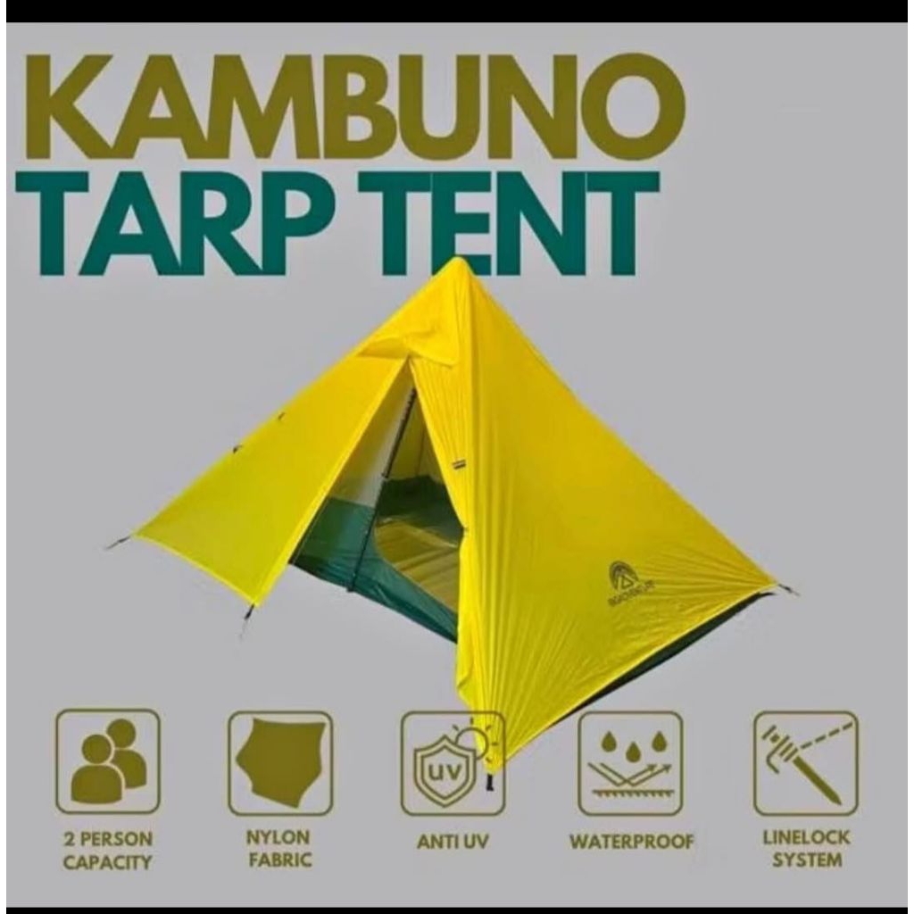 tarp tent bigadventure big adventure type kambuno 2P satu kali pakai