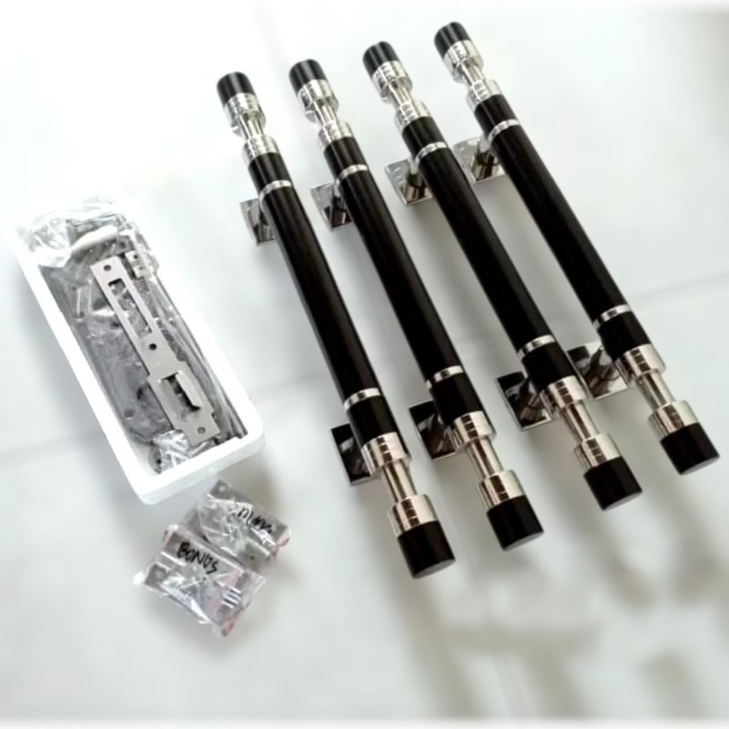 Gagang Pintu / Handle Pintu Minimalis Fullset Untuk Pintu Kupu Tarung