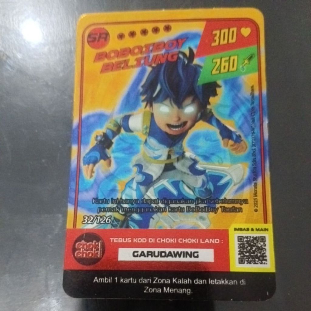 kartu boboiboy beliung sr