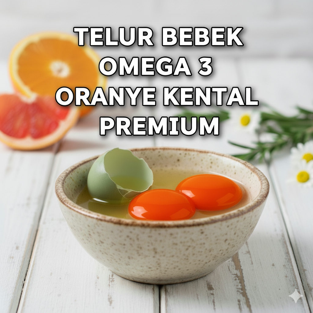 Telur Bebek Omega Oranye/Telur Bebek Asli Brebes/Telur Bebek Kandang