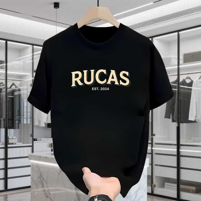 Rucas Kaos Distro Unisex Katun Tebal Fashion