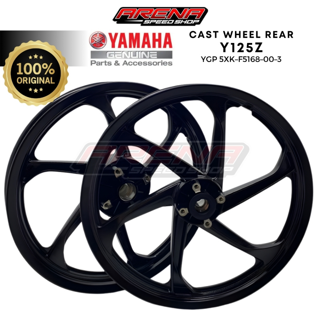 HLY 5XK–F5338–00–33 Cast Wheel Rear Yamaha 125z - Velg Depan Belakang Y125Z Y125ZR Original Yamaha