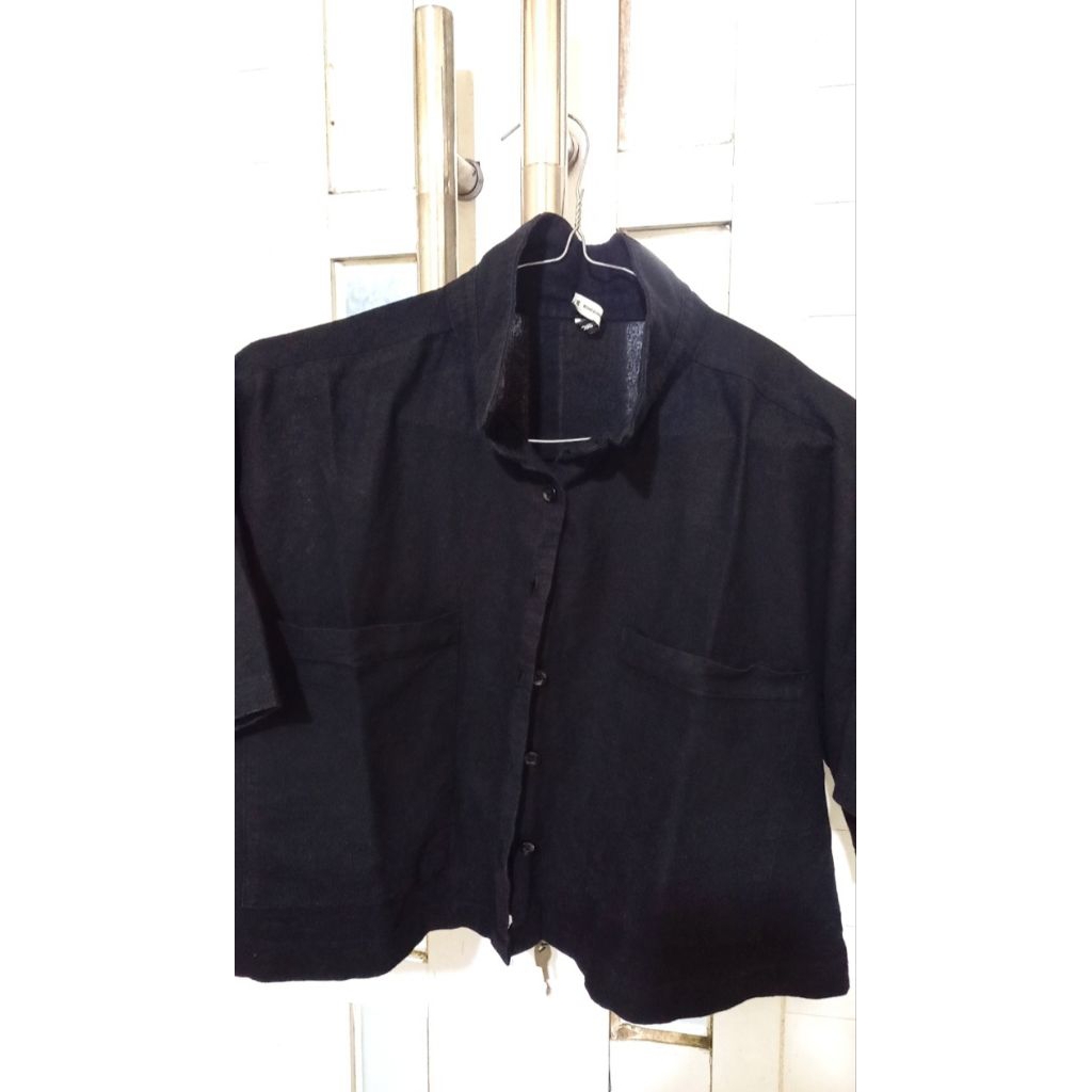 PRELOVED - kemeja crop top (COLORBOX)