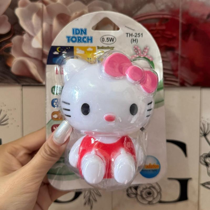 LAMPU TIDUR KARAKTER HELLO KITTY TORCH LED HEMAT ENERGI LAMPU TIDUR ANAK KARAKTER LUCU