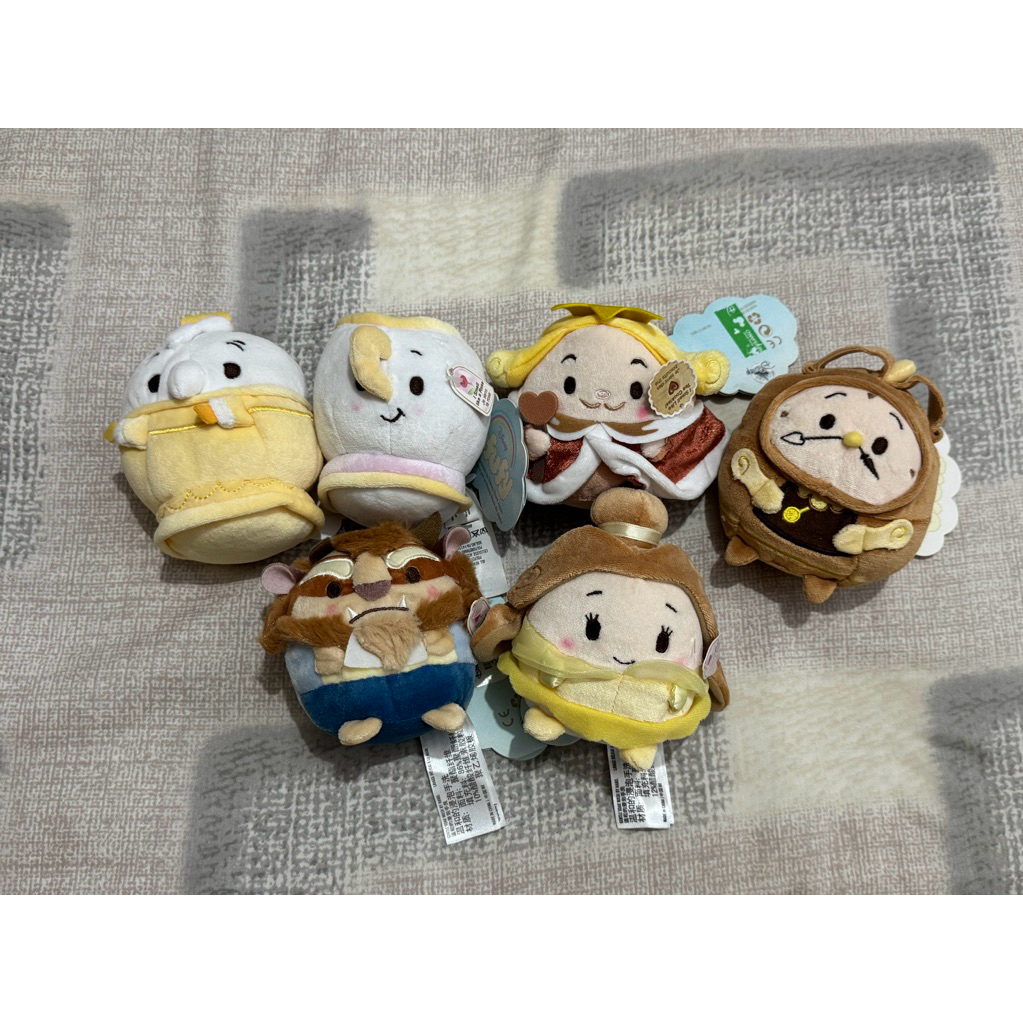 6 PCS UFUFY BEAUTY AND THE BEAST ORIGINAL DISNEYLAND