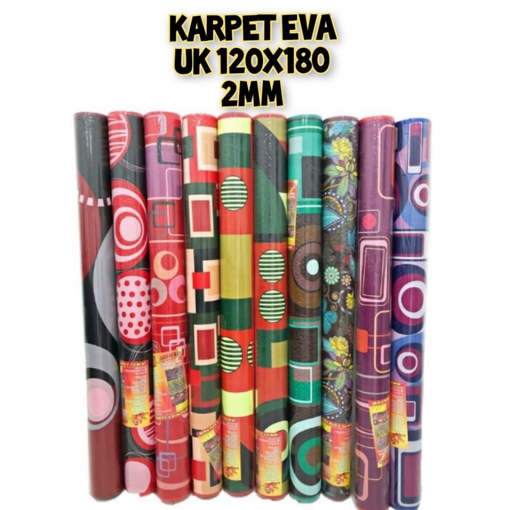 tikar lantai plastik spon eva karakter uk 120