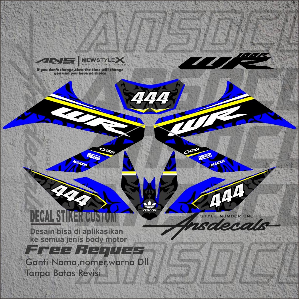 STIKER YAMAHA WR 155 STIKER WR 155 JUAL STRIPING WR 155