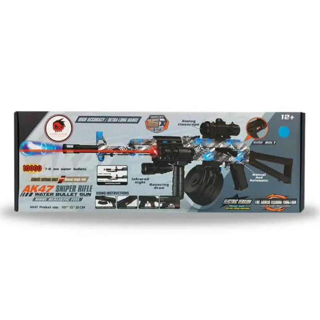 Hydro strike AK47 sniper rifle water bullet gun original