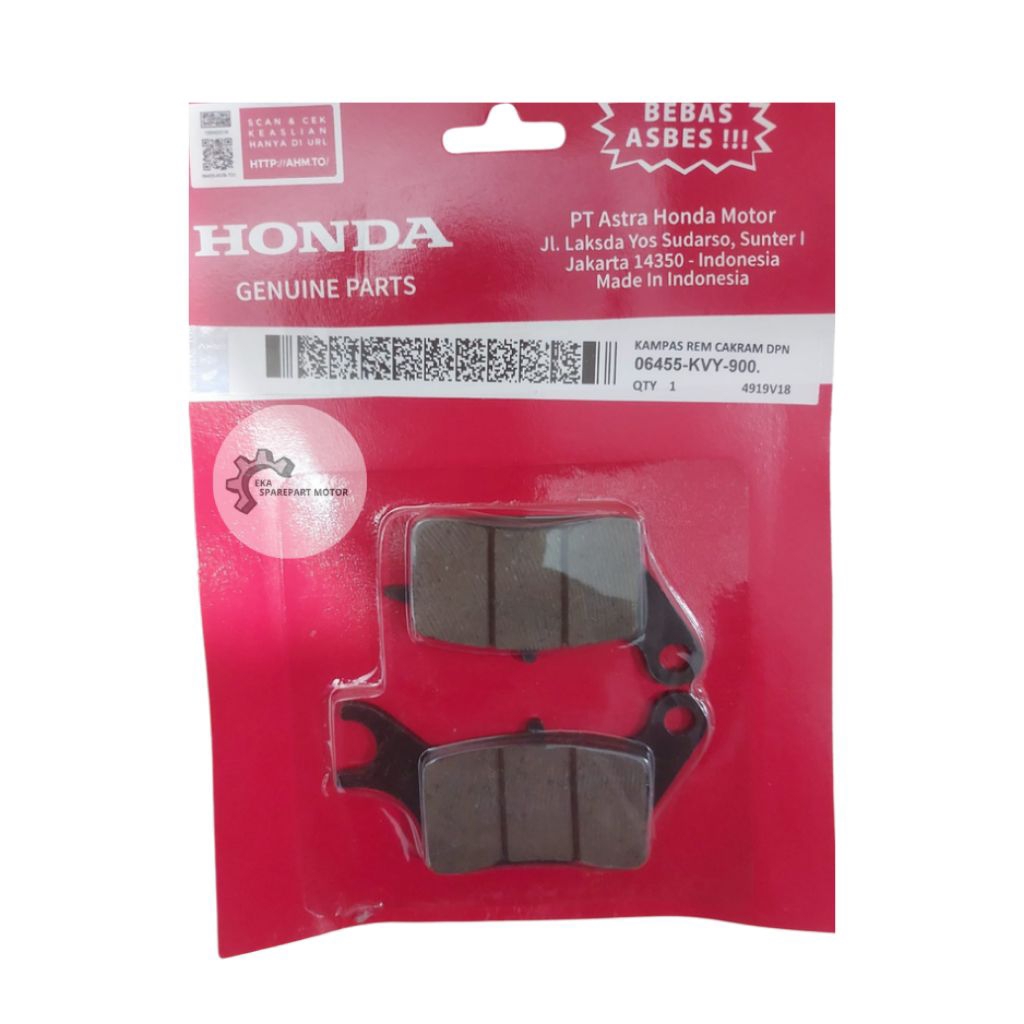 Kampas rem dispad cakram depan honda Beat Lama Karbu Beat Old 2009 Kebawah KVY