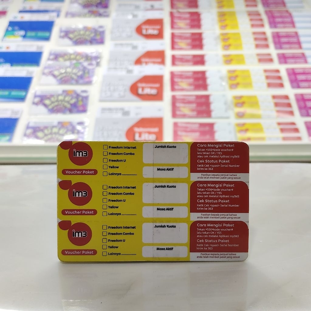 Voucher Kosong IM3 Voucher Kosong Indosat