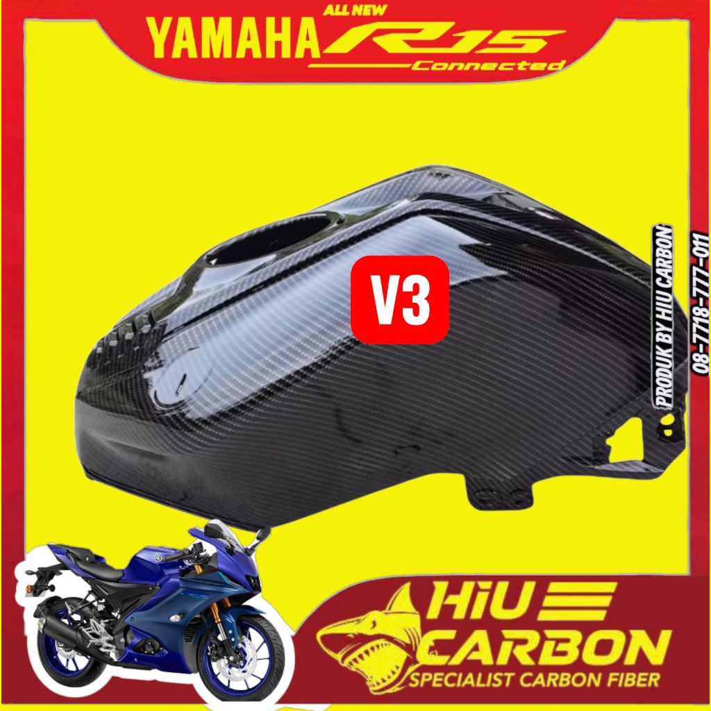 Cover tangki Yamaha R15 V3 carbon Tangki r15 Carbon