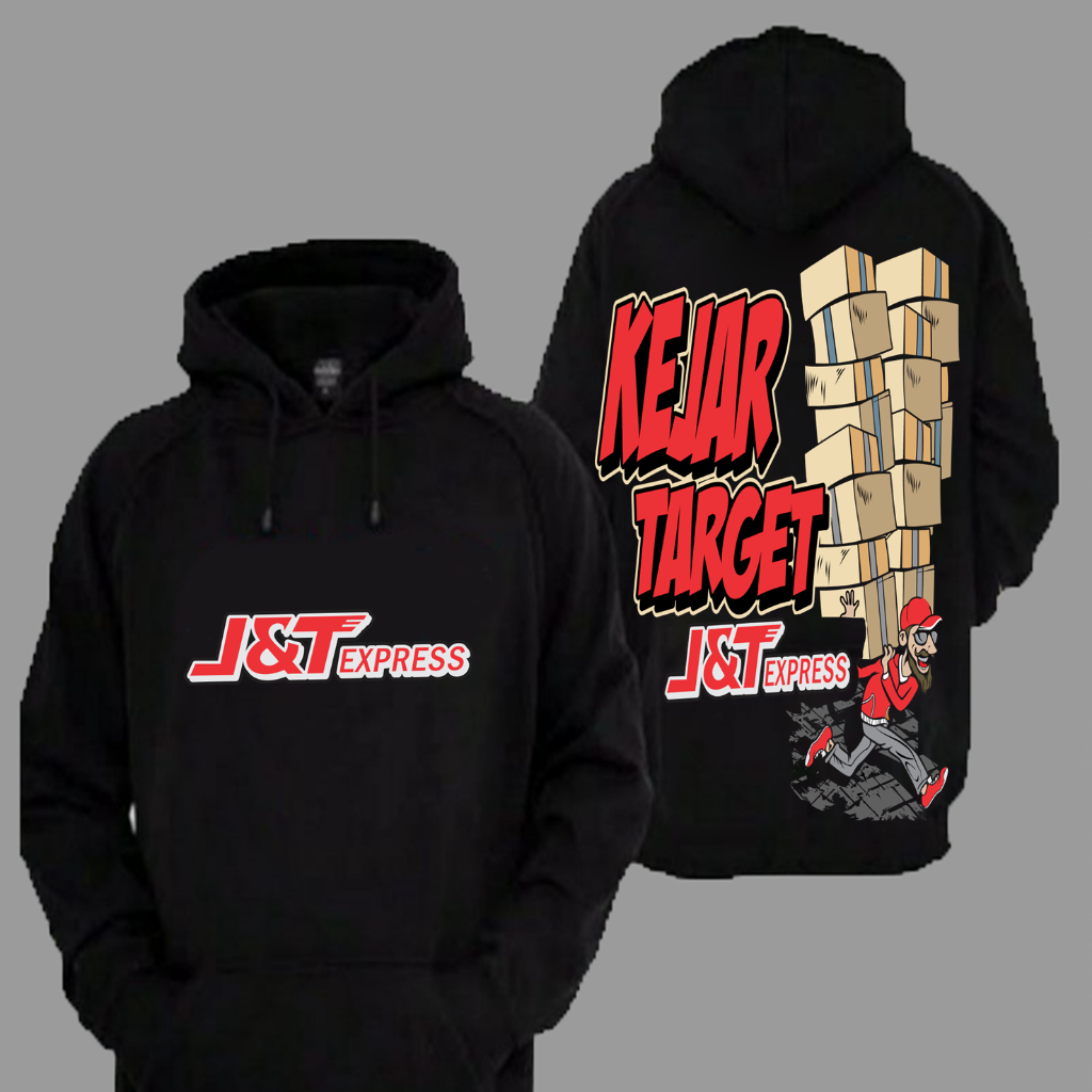 Sweater Hoodie Distro JNT J&T Express Kejar Setoran Full Box Premium Terbaru