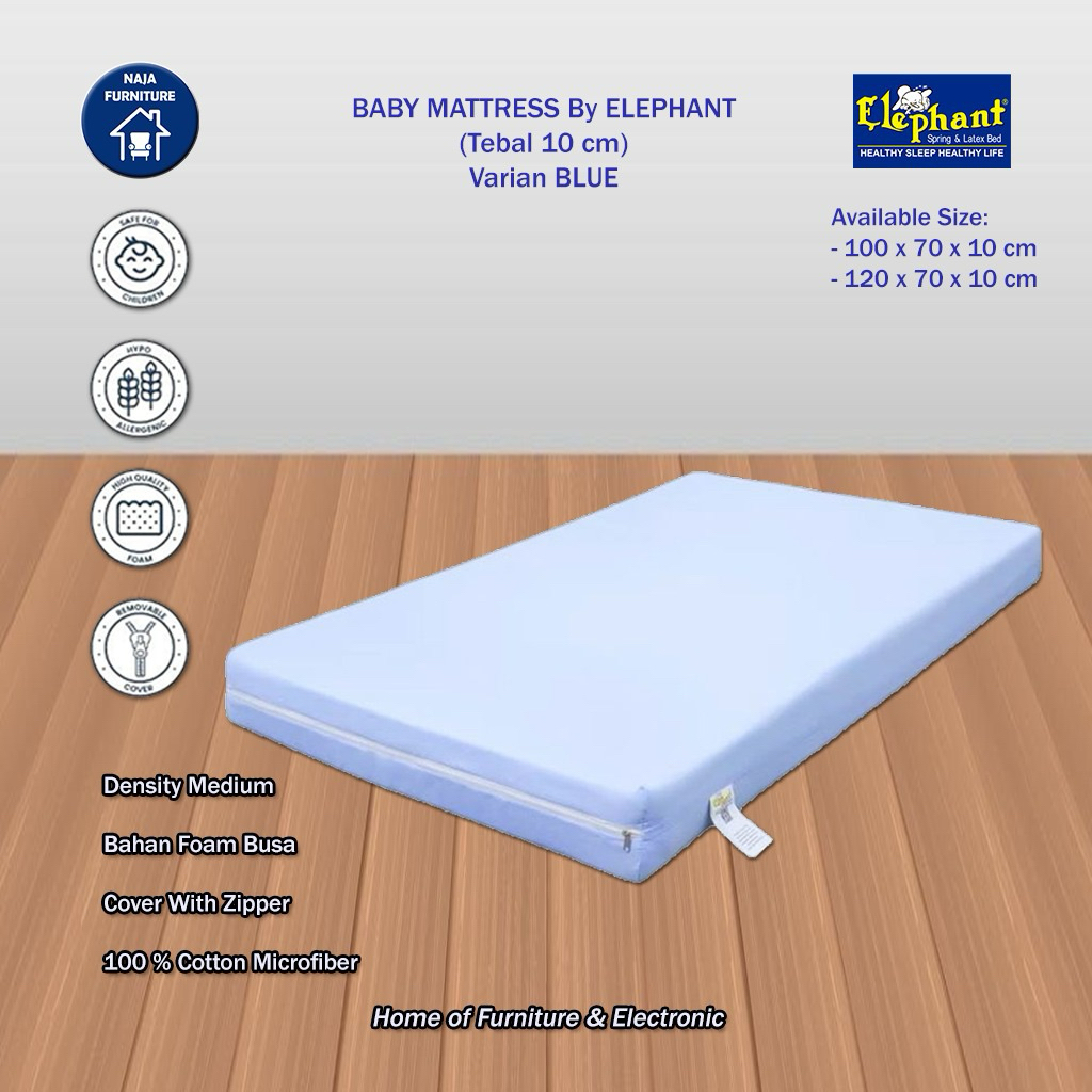 ELEPHANT Baby Mattress | Matras Baby | Kasur Busa Bayi | Foambed Babybox Elephant | Kasur Busa Anak