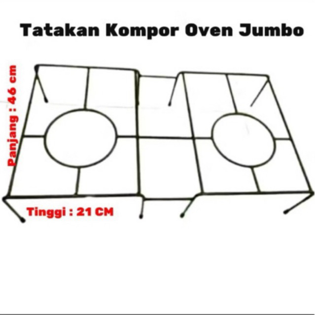 Tatakan Jagrak Kompor Rinai 2 Tungku jumbo