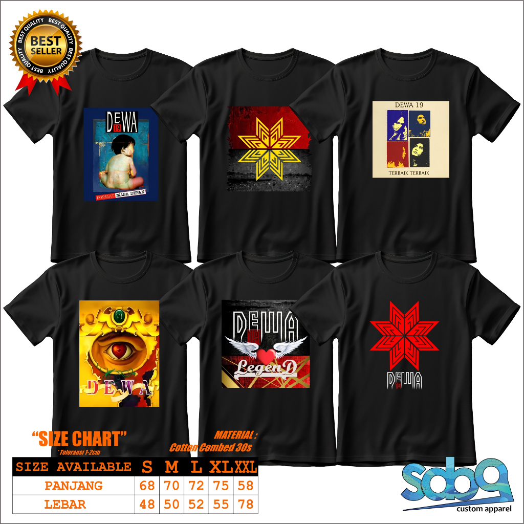kaos baju band lagend dewa 19 - kaos vintage dewa 19 - kaos sand wash dewa 19 bintang laskar cinta m