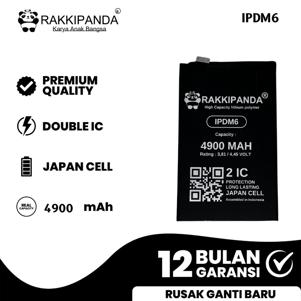 RakkiPanda - iPad Mini 6 A2567 / A2568 / A2569 Batre Batrai Baterai