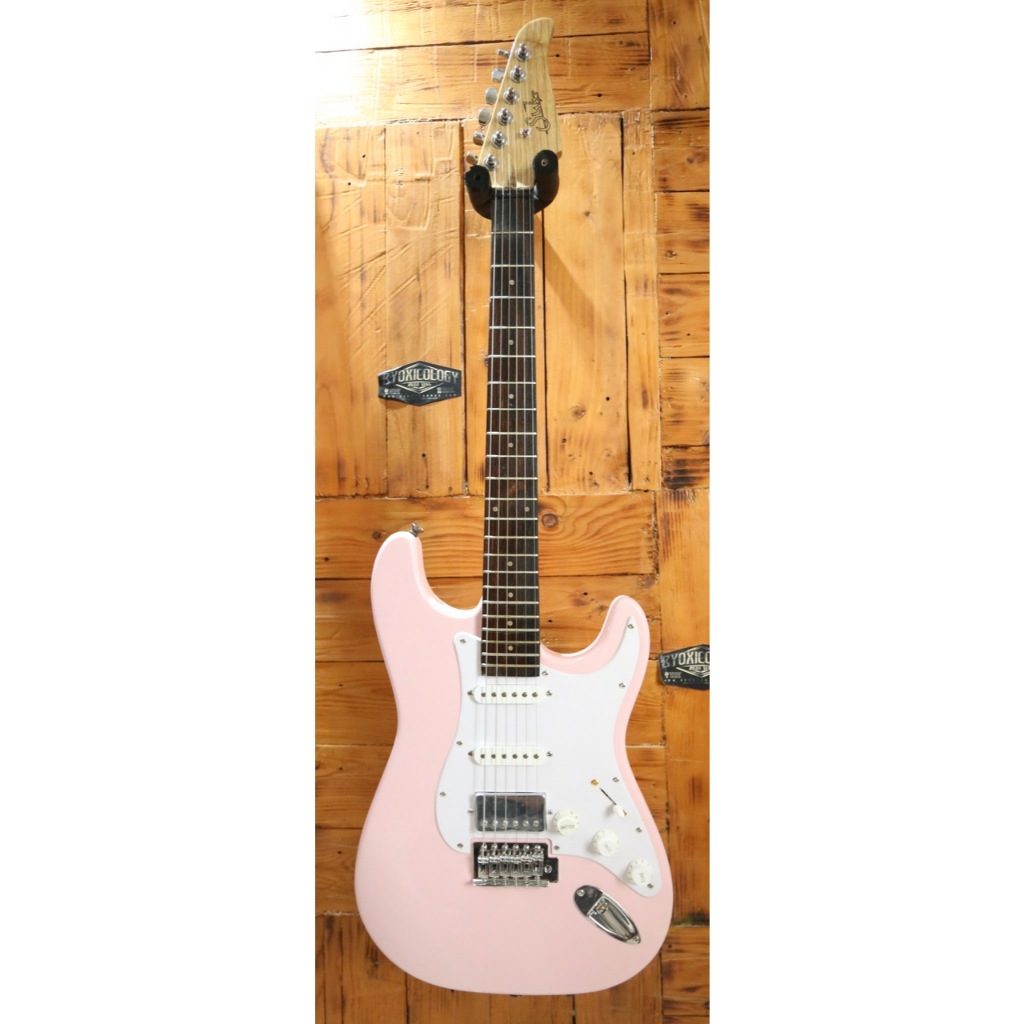 Gitar elektrik suhr mateus assato pink soft customized