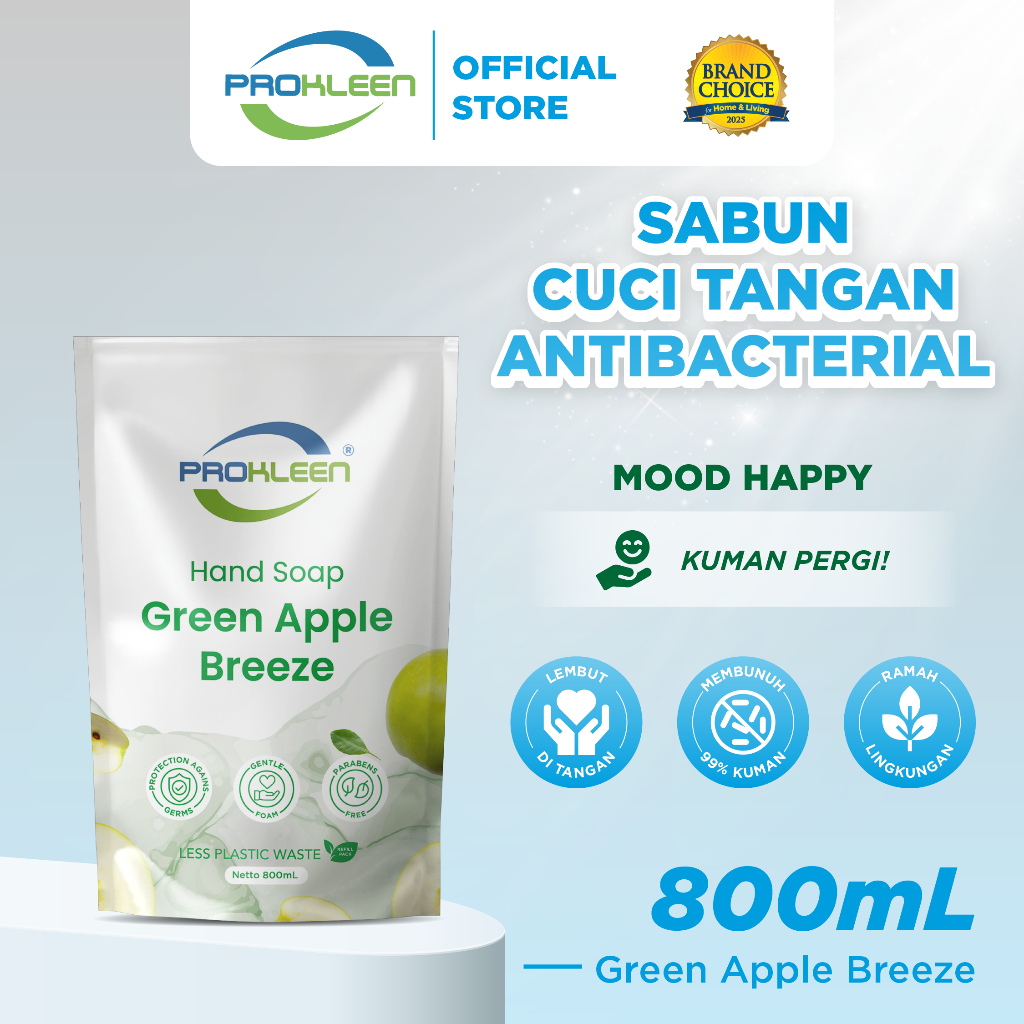 PROKLEEN Sabun Cuci Tangan Antiseptik Antibacterial Hand Soap  REFILL