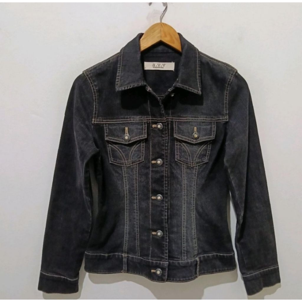 Michel Klein Paris AVV Trucker Denim Jacket