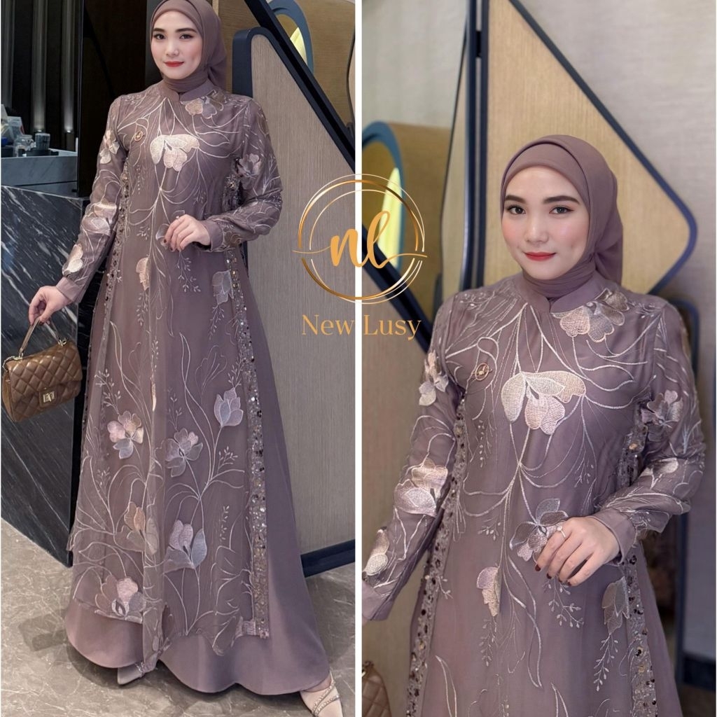 Zareskha dress by new lusy gamis terbaru new lusy gamis