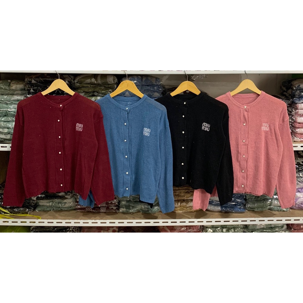 CARDIGAN PREMIUM MOTIF MIU MIU