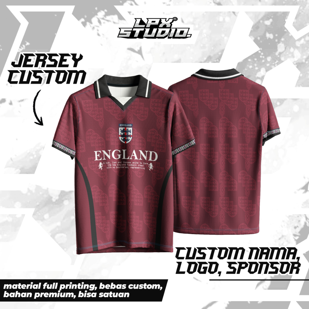 Jersey England / Jersey England / Kaos England / Jersey Bola / Jersey Vintage